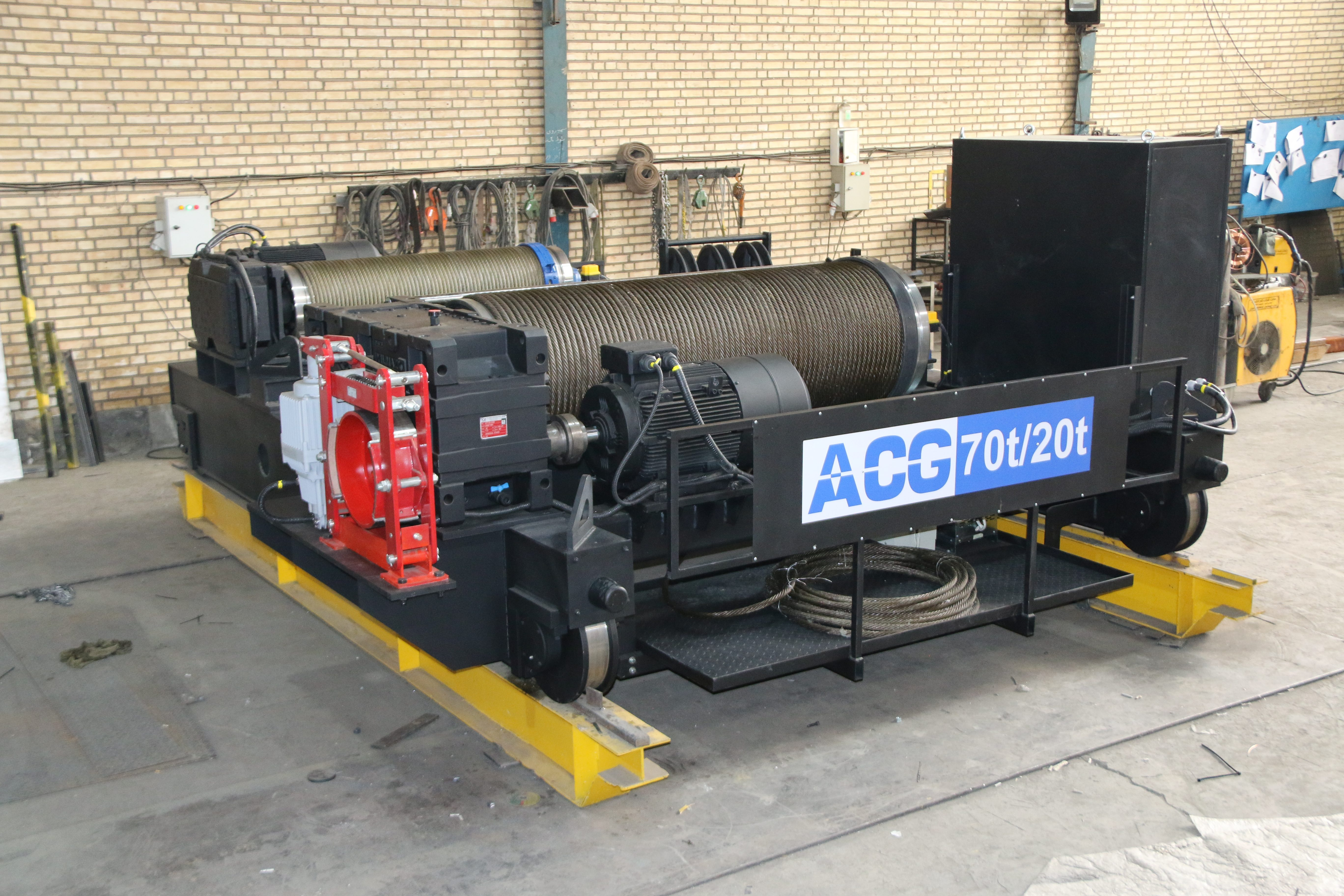 تست و کنترل کیفیت اپن وینچ صنعتی ACG